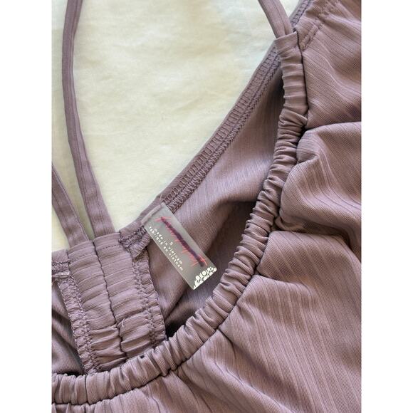 Free People Movement Ruched Detail Long Sleeve Top Size Small - Picture 2 of 4